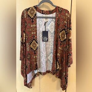 Chaser Kimono with Aztec pattern - NWT